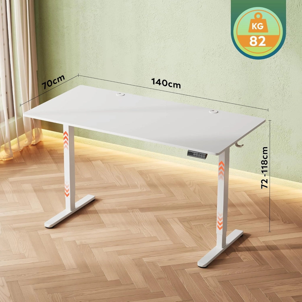 Scrivania regolabile in altezza ¨C Xylo ¨C Bianco 100x60 cm