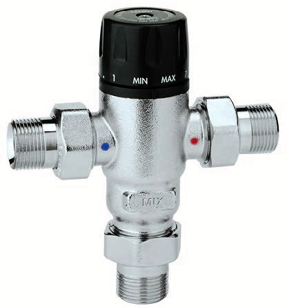 Miscelatore Termostatico Anticalcare Caleffi 521500 3/4" Regolabile 30-65°C