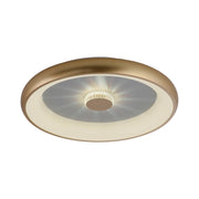 Plafoniera LED Vertigo 61,5cm 37W ottone con telecomando