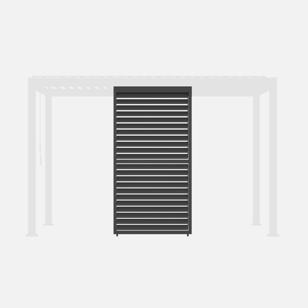 Persiana con lamelle orientabili 1.3m per pergola triomphe, antracite
