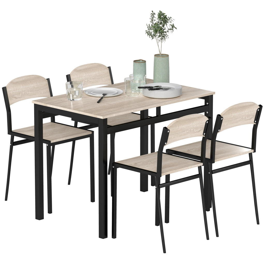Tavolo da pranzo allungabile per 4 persone ¨C Minimal ¨C Robe e nero