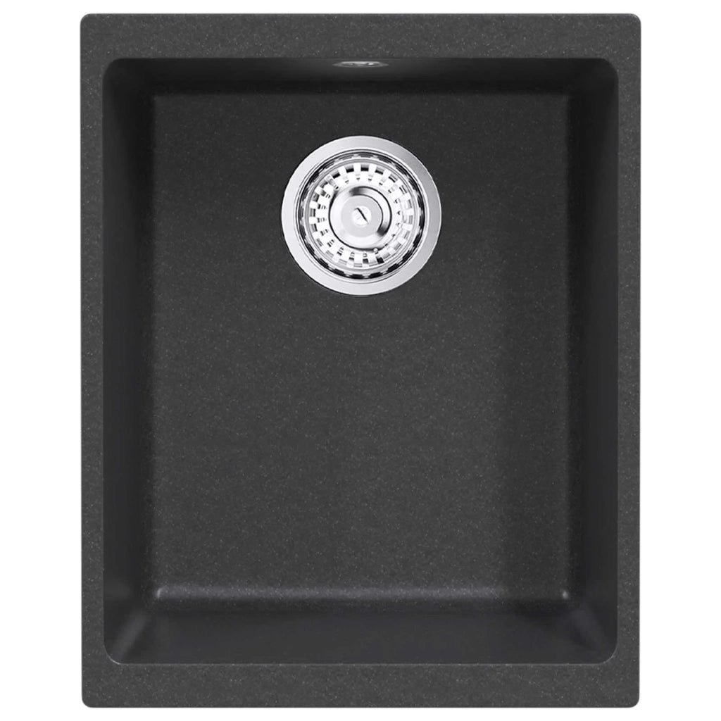 Lavello Cucina una Vasca Granito 37 x 46 x 20 cm Grafite 42053763