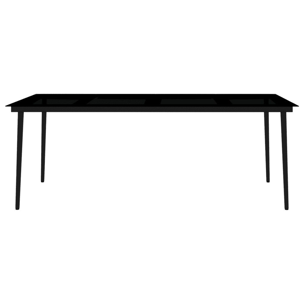 Set da Pranzo da Giardino 9 pz Nero 3099280
