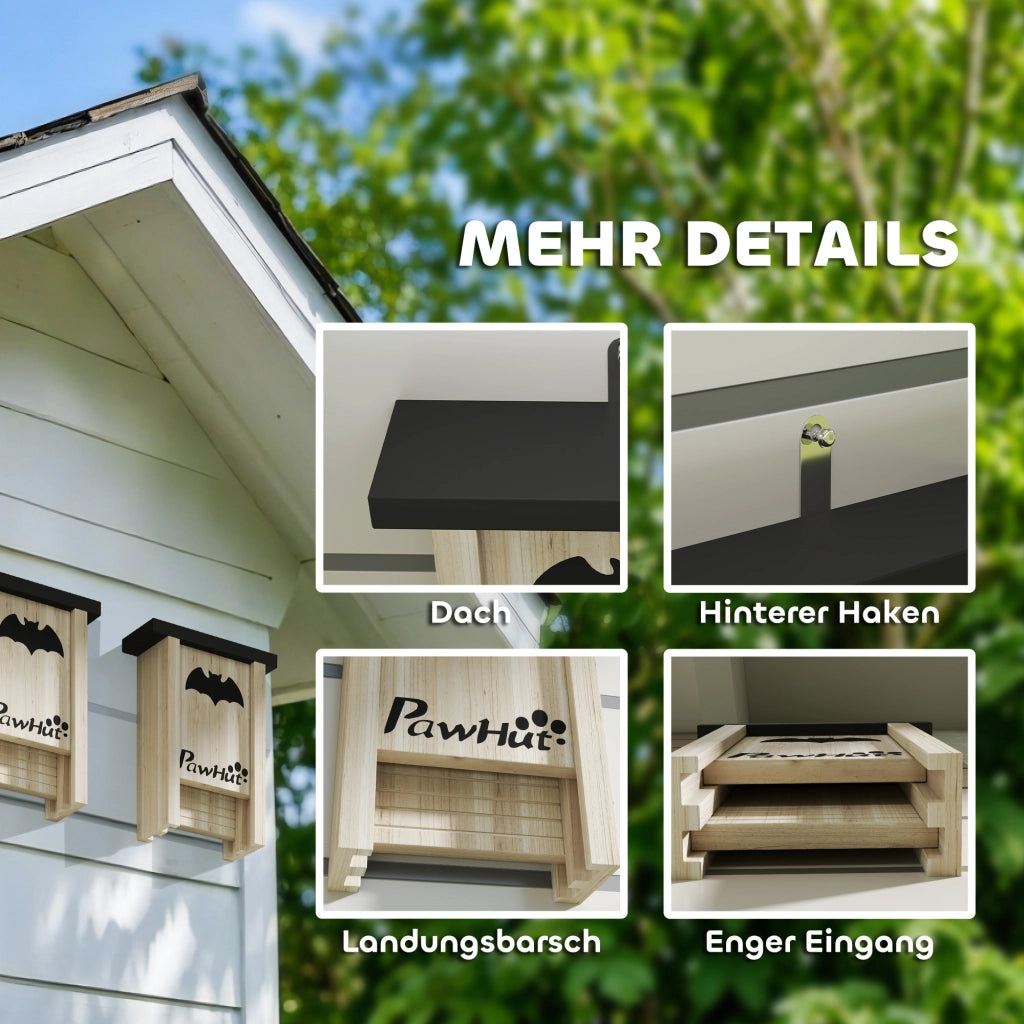 Set 3 Bat Box ¨C Minimal ¨C 18x6x22.5 cm