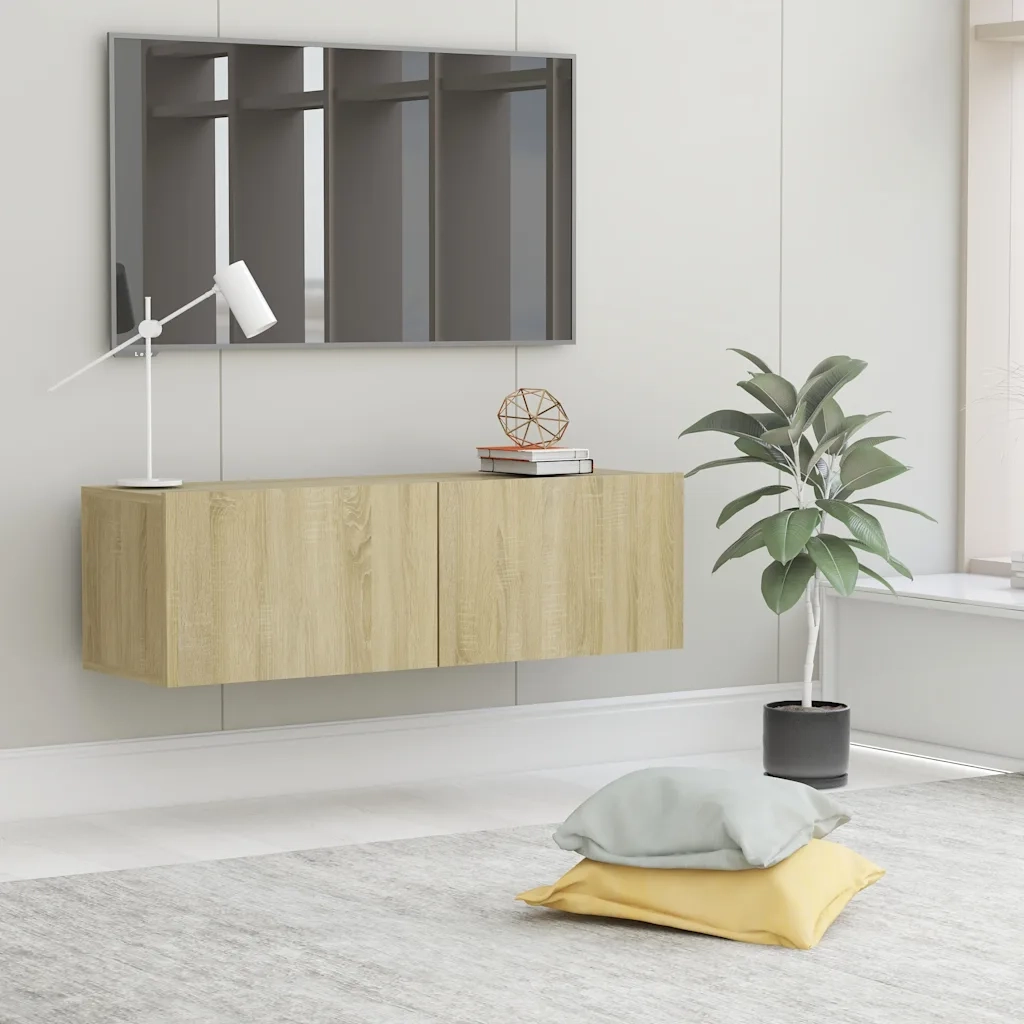 Mobile TV | Armadietto TV | Mobile Porta TV Rovere Sonoma 100x30x30 cm in Legno Multistrato