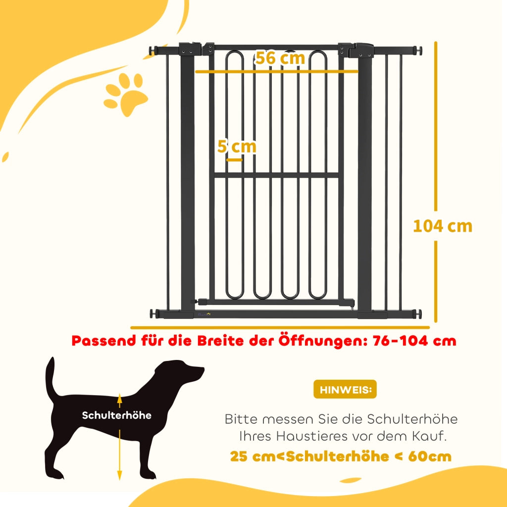 Cancello per Cani ¨C Minimal ¨C Grigio 76-104 cm