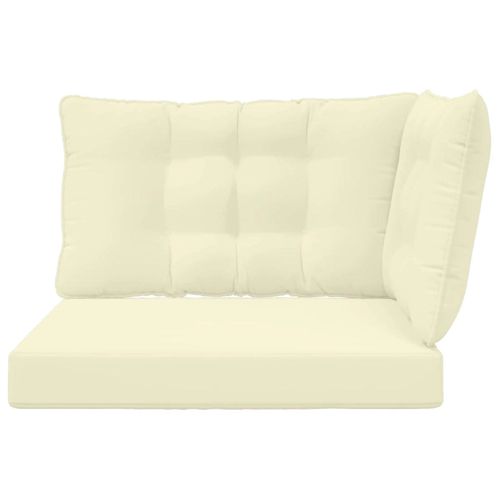 Cuscino per divano da esterno 3 pcs Crema Poliestere 900916