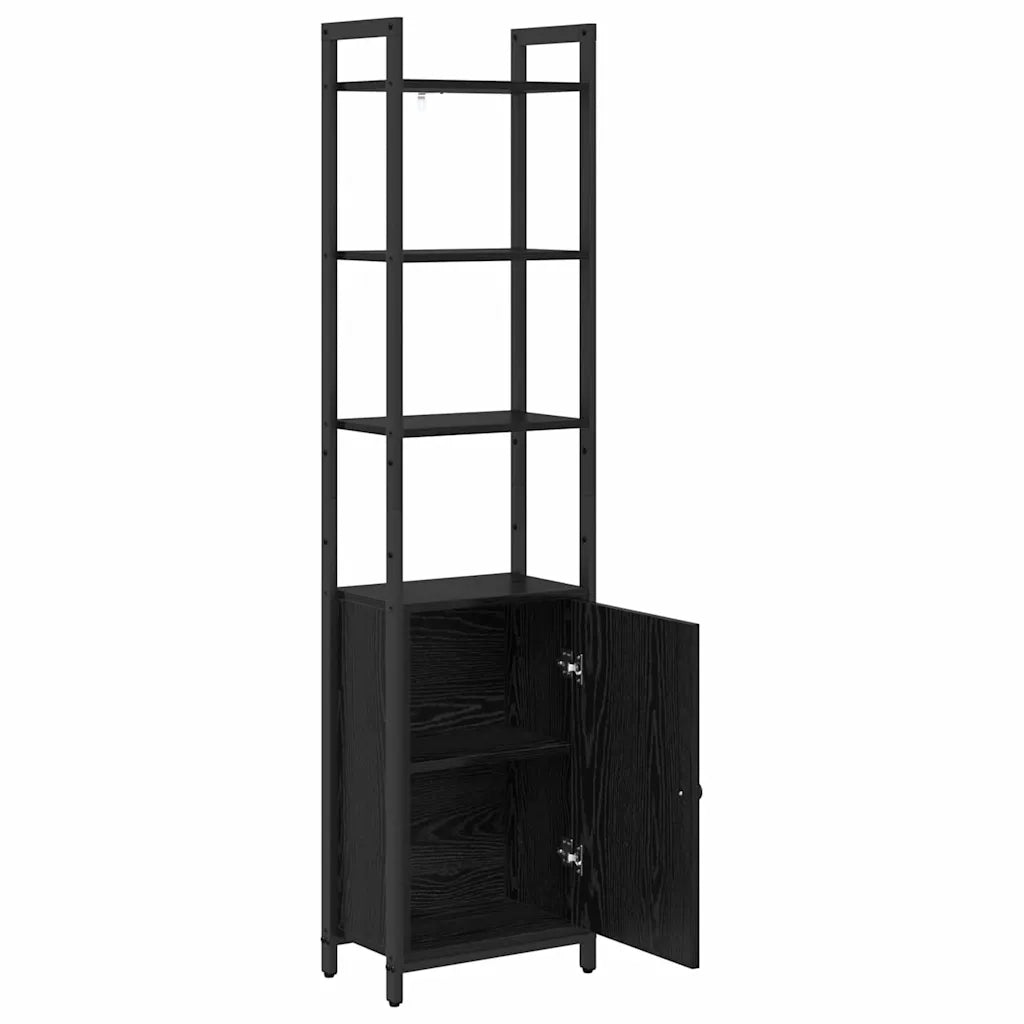 Armadio per Libri Rovere Nero 40 x 24 x 161 cm 883850