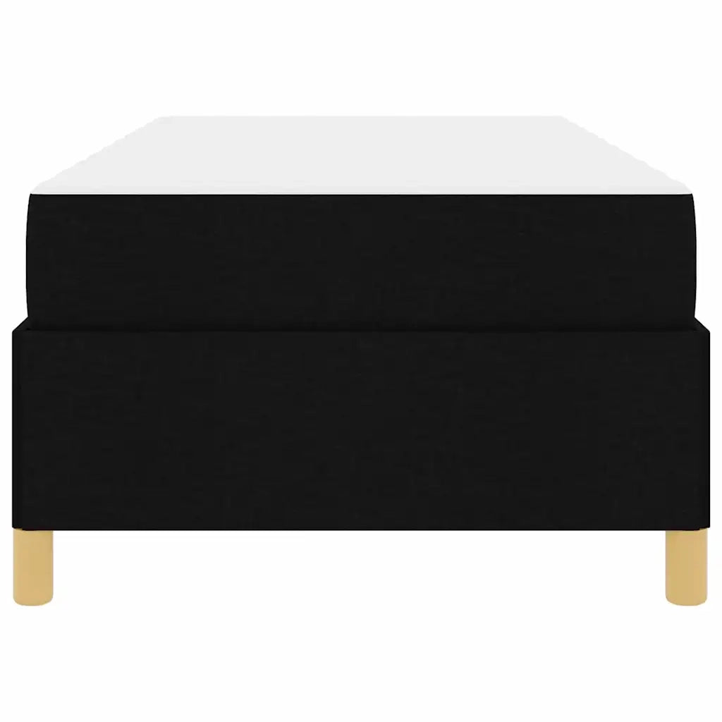 Struttura del letto con materasso Nero 80 x 200 cm Tessuto