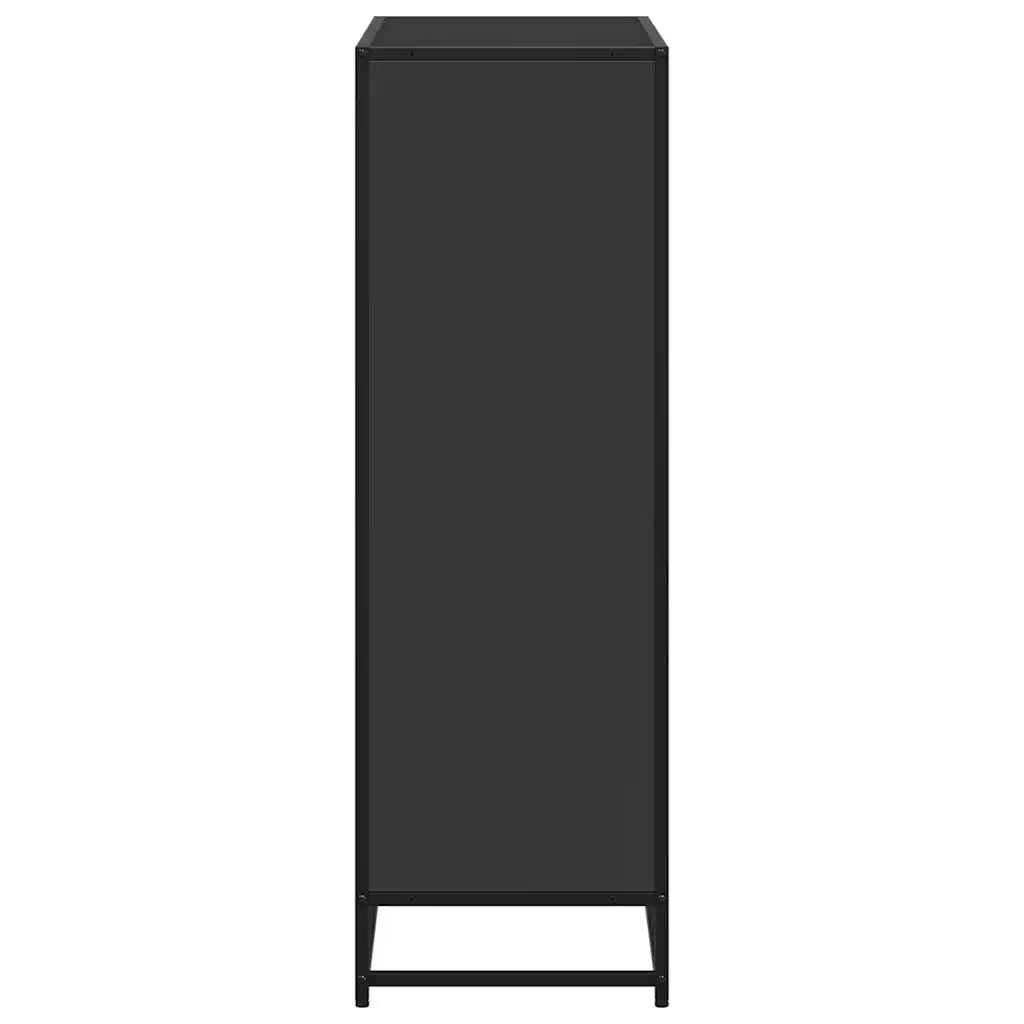 Libreria Nera 80,5x35x107,5 cm in Legno Multistrato 849119
