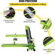 Taglierino per piastrelle - Laser infrarosso - Taglierino manuale per piastrelle - 800mm di larghezza - 15mm di spessore