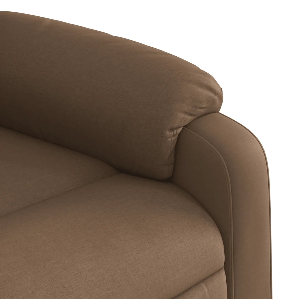 Poltrona Reclinabile in Tessuto Marrone 373540