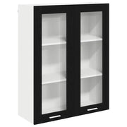 Armadio pensile | Mobile da Cucina Rovere Nero 80 x 31 x 100 cm Legno multistrato