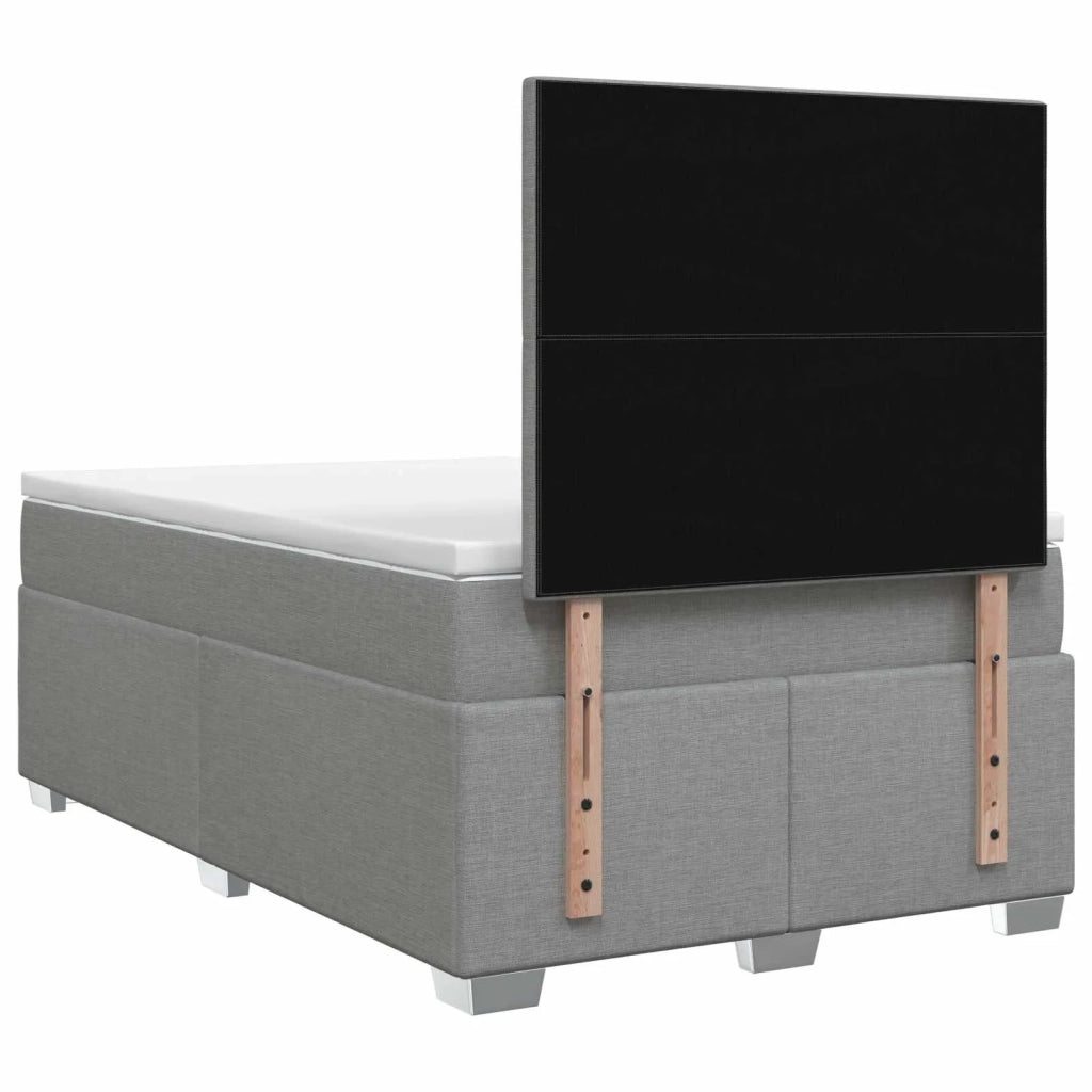 Letto box spring con materasso Grigio Chiaro 120 x 200 cm 3453388