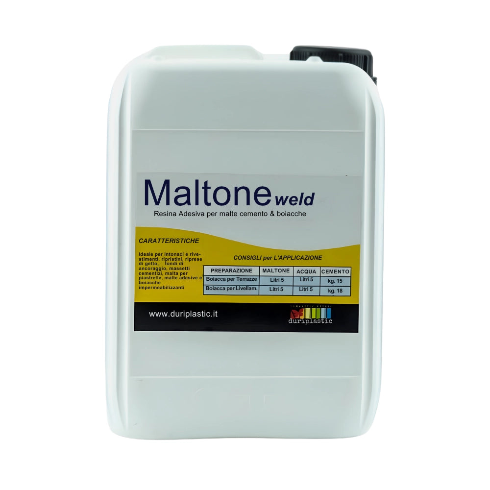 Maltone weld resina adesiva per malte e cemento *** formato 5 lt, confezione 1