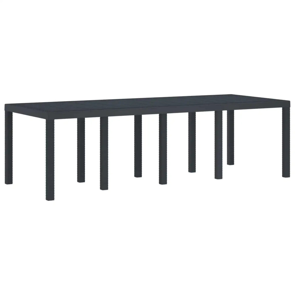 Set da Pranzo per Giardino 11 pcs Antracite Polipropilene
