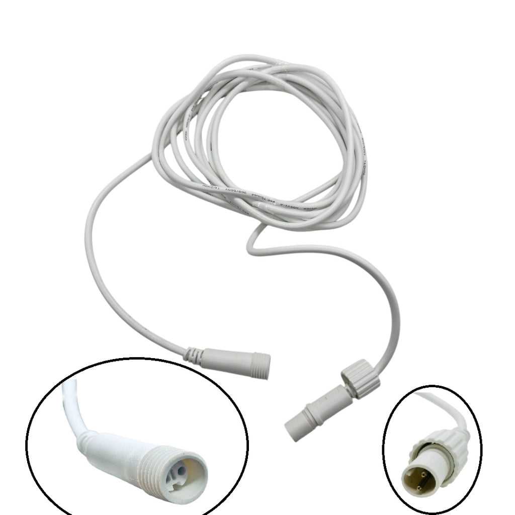Prolunga PML 5 m, cavo bianco, IP67 per catena stringa luminosa professionale