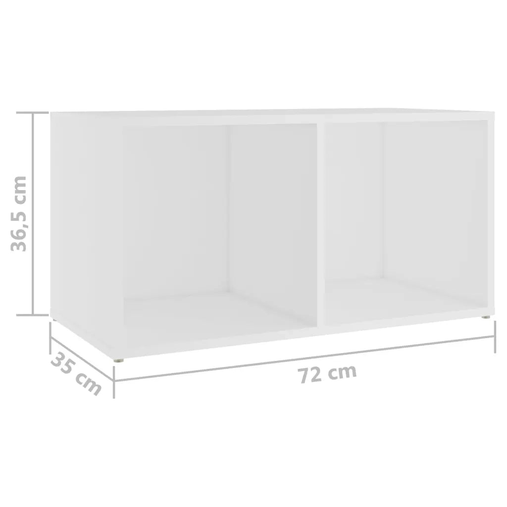 Mobili Porta TV 2 pz | Armadietto TV | Mobile Porta TV Bianco 72x35x36,5 cm in Legno Multistrato