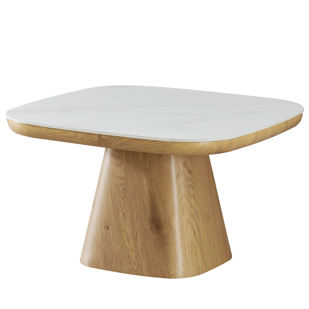 Tavolo BODEN 80x80cm bianco + marrone