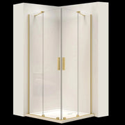 Cabina Doccia Rea Montana Double Gold Brush 80x80