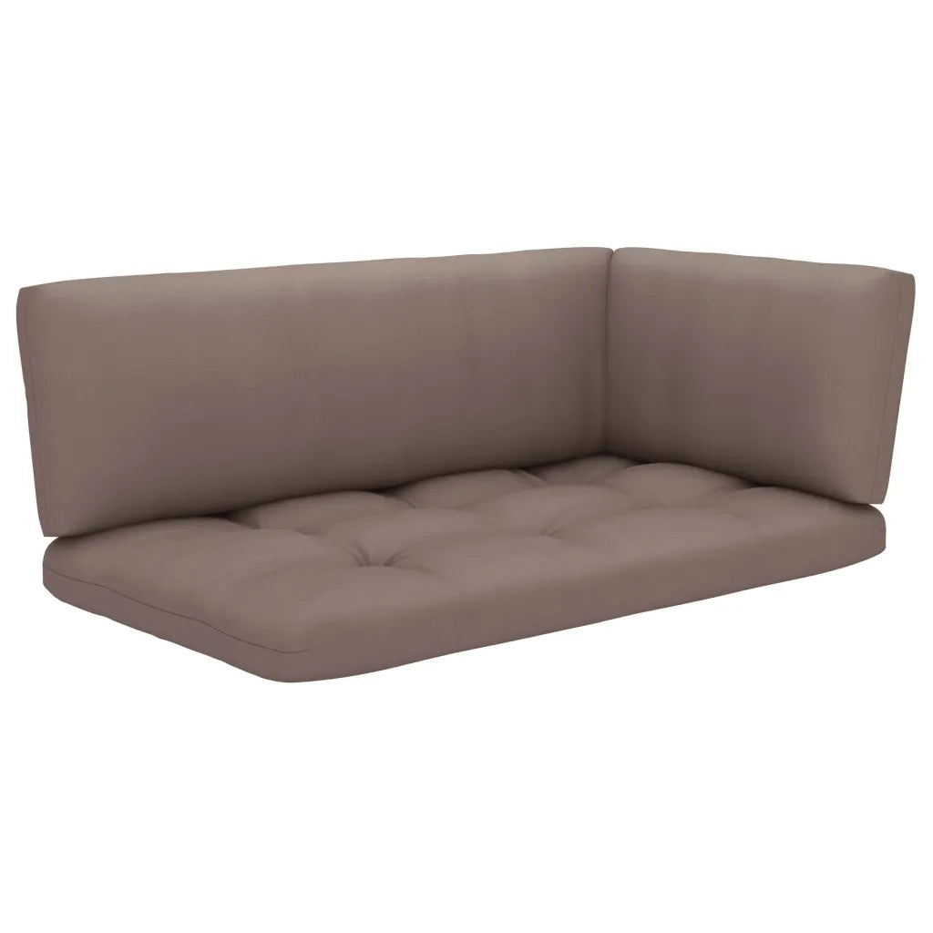 Divano a 2 Posti su Pallet con Cuscini Pino Impregnato Grigio 3066633