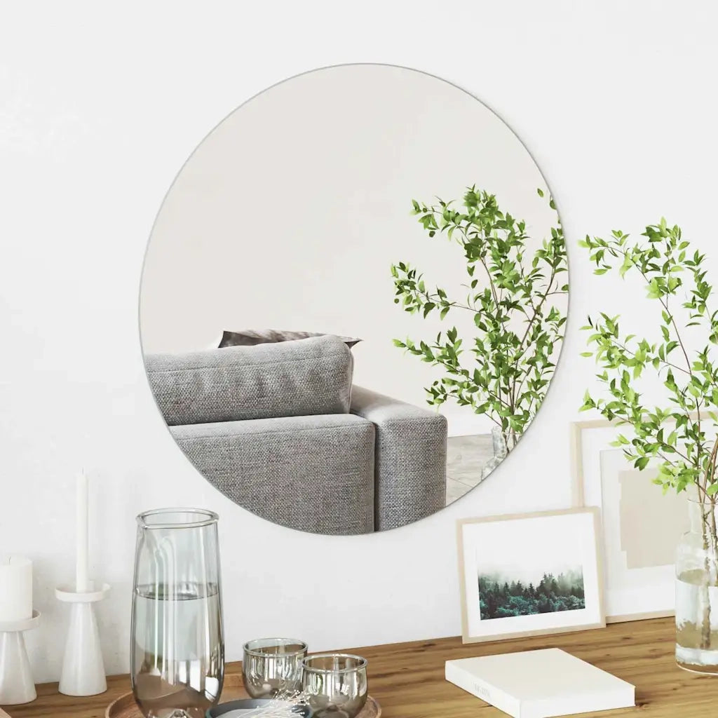 Specchio da Parete | Specchio decorativo Rotondo ? 60 cm vetro temperato