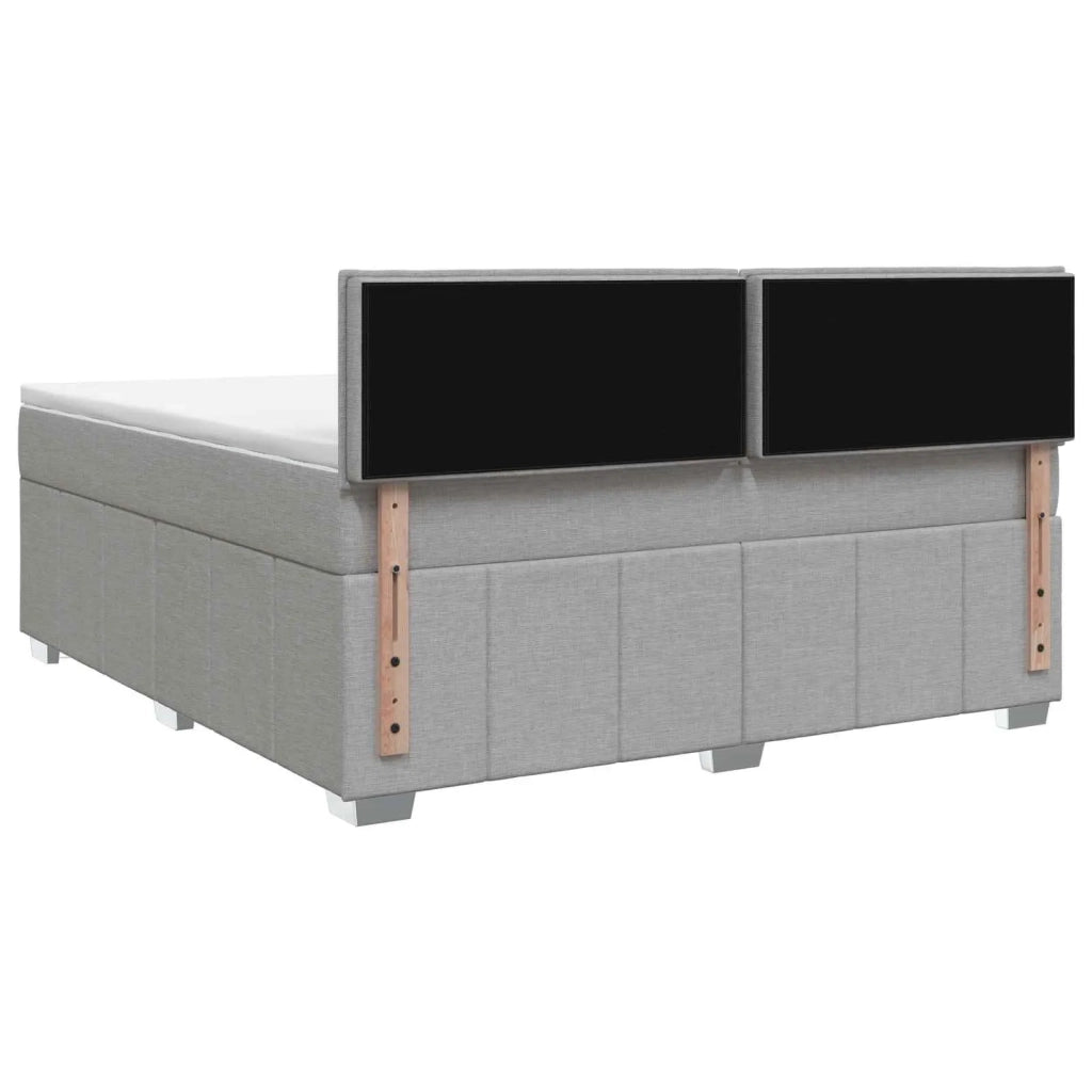 Letto box spring con materasso Grigio Chiaro 140 x 200 cm 3452684