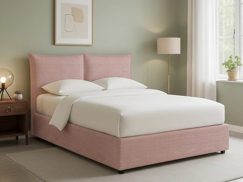 Newquay, Letto Singolo Sfoderabile Made in Italy, Rosa