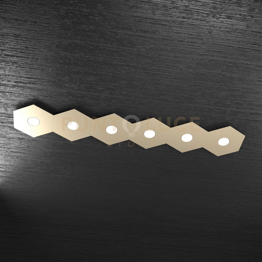 HEXAGON APPLIQUE-PLAFONIERA 6 LUCI SABBIA 1142-6L-SA