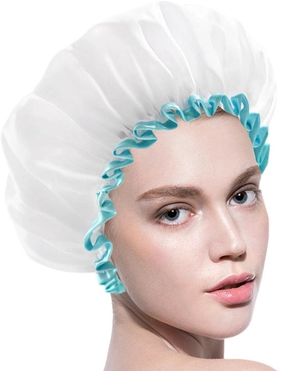 1 x set di asciugamani per il bagno per donne, asciugamani per il corpo, asciugamani per il viso, capelli, asciugamani per il bagno opachi, asciugamani per il corpo elastici, asciugamani per il bagno per donne (bianco)