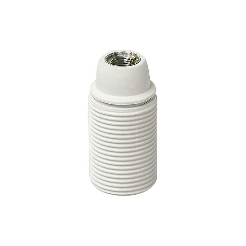 02127.B Portalampada E14 M10X1 Cm/Fil Bianco