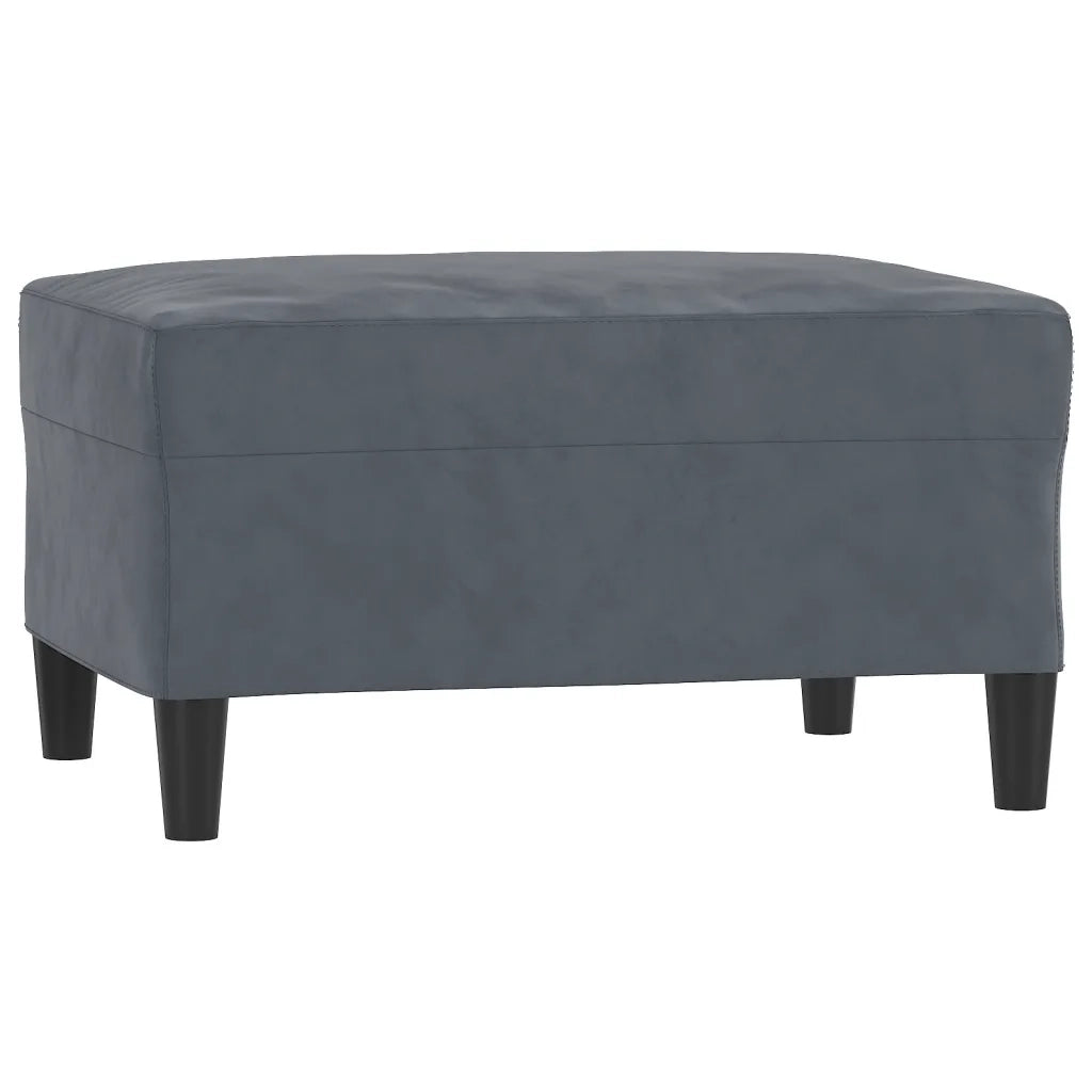 Set di Divani 4 pz con Cuscini Grigio Scuro in Velluto 3201965