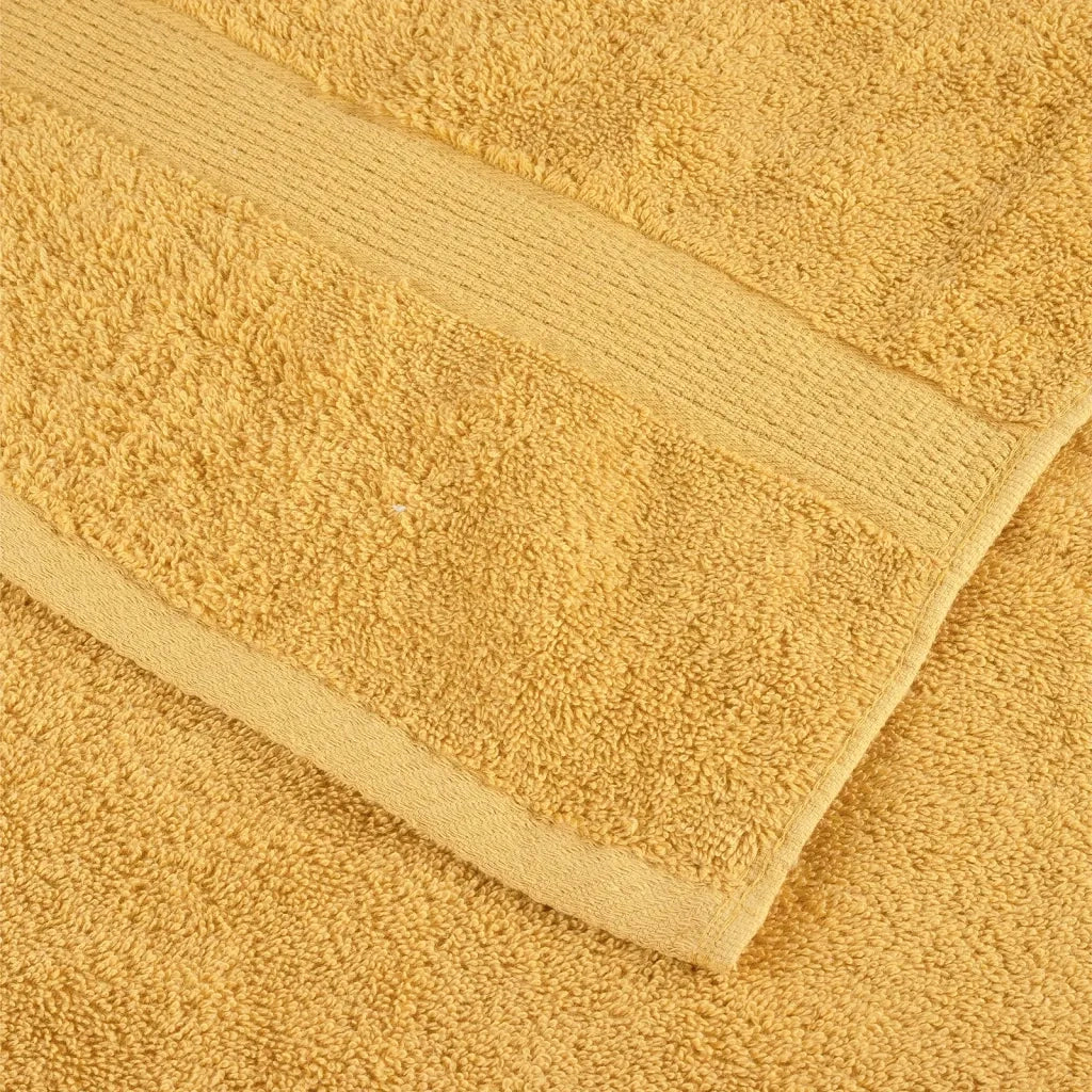 Asciugamani per sauna Premium SOLUND 10 pezzi Oro 80x200 cm 600 g/m2