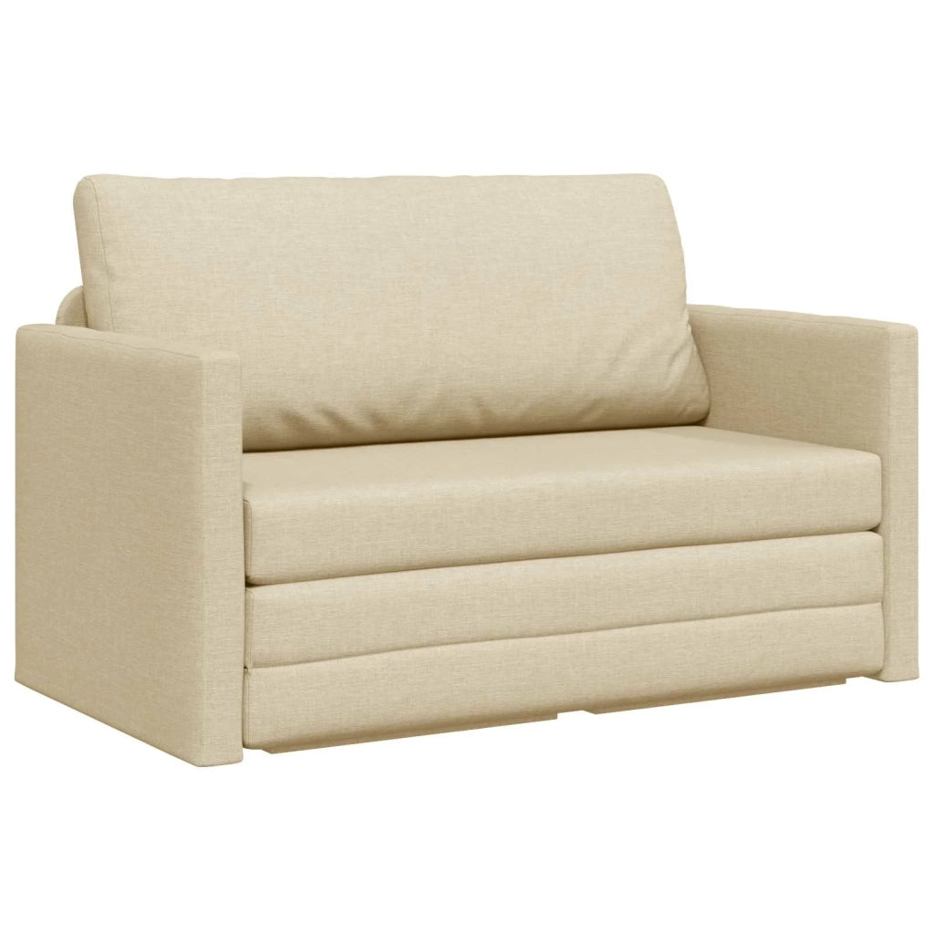 Divano letto 110cm Crema Tessuto 4106697