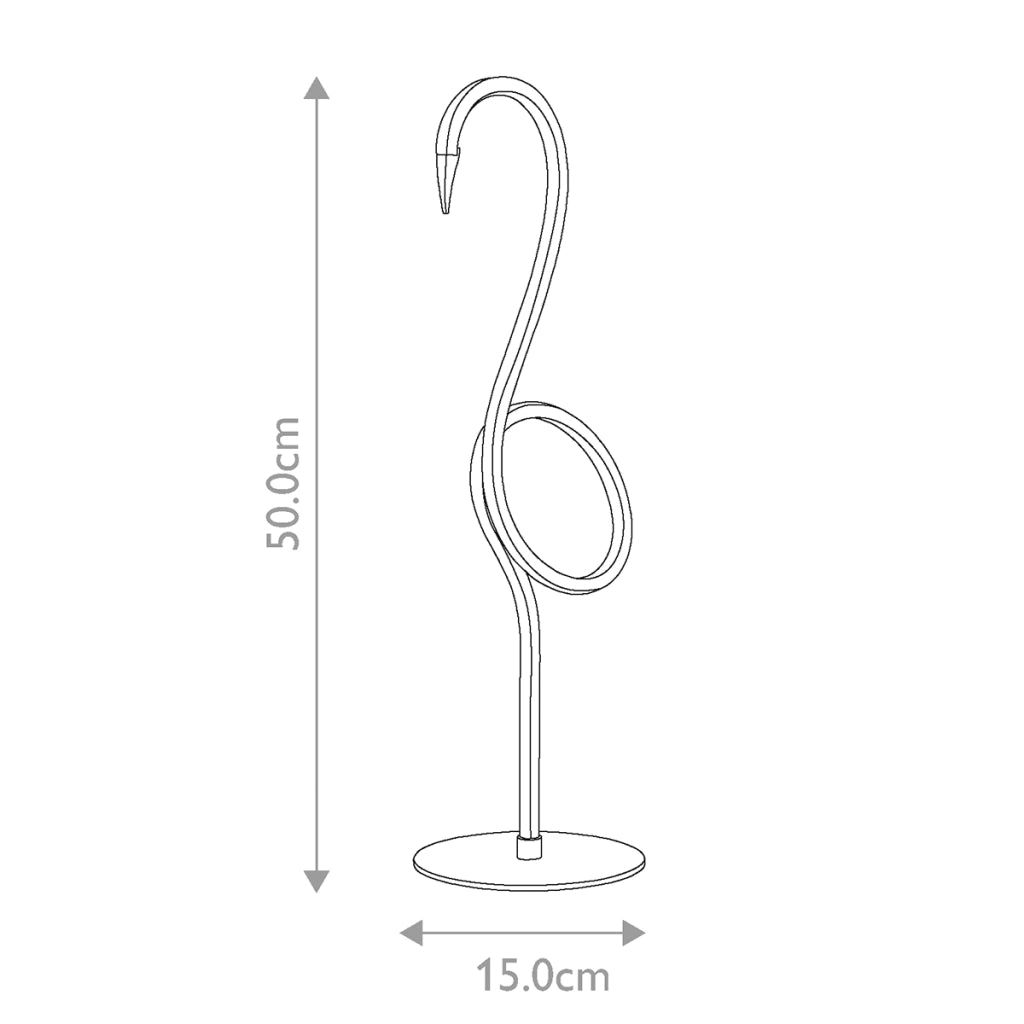 Lampada da tavolo moderna Flamingo bianca LED 6W Elstead