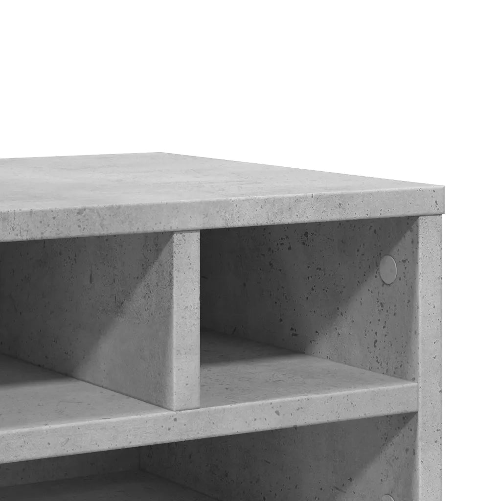 Supporto Stampante Grigio Cemento 40x32x22,5 Legno Multistrato CFW5421305