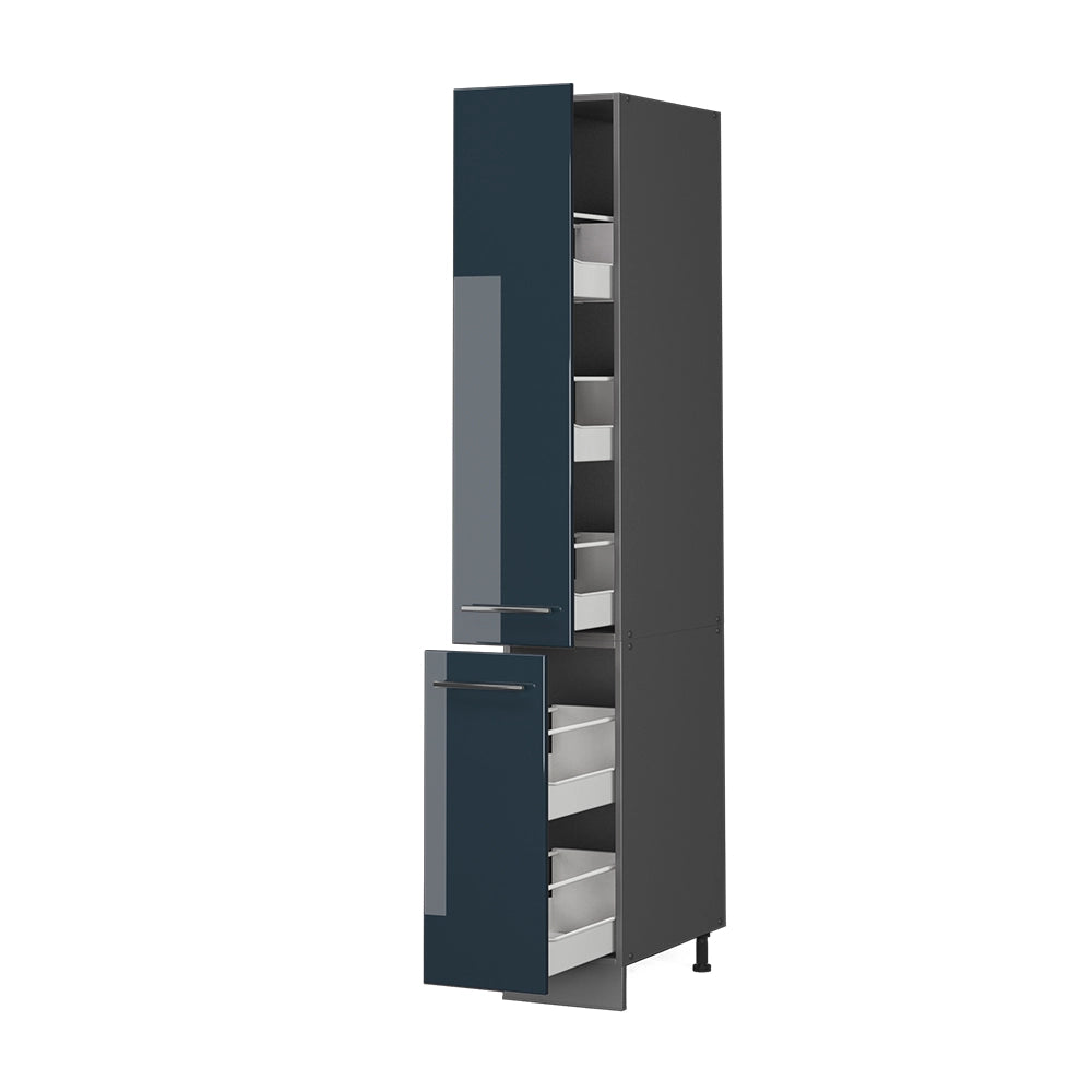 Vicco Mobiletto base per cucina Blu scuro lucido 30 cm