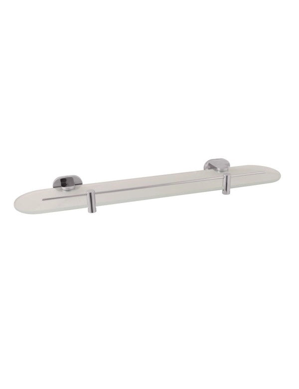 Mensola doccia YUKON in vetro e ottone cromato 50 cm