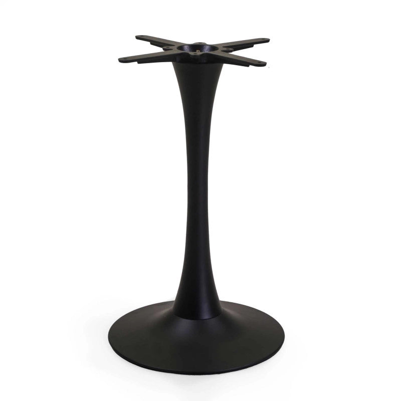 Base Tavolo Acciaio Harvin Nero Tondo Cm ø45h73,5