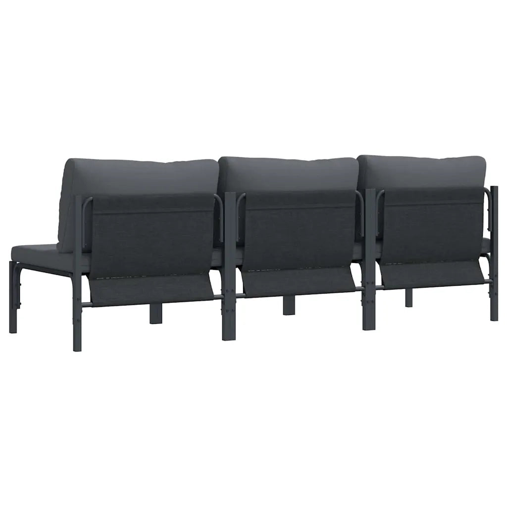 Mobili da Esterno 3 Pezzo Antracite 80 x 80 x 71 cm Acciaio 42009989