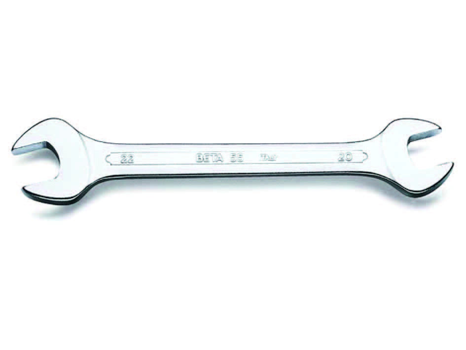 CHIAVI A FORCHETTA CROMATE DOPPIE ART.55- -mm.8x9 - 5 pezzi BETA