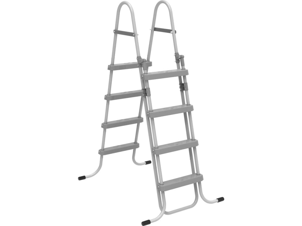 Scala per piscina "Milo" con sistema di sicurezza per bambini - Grigio