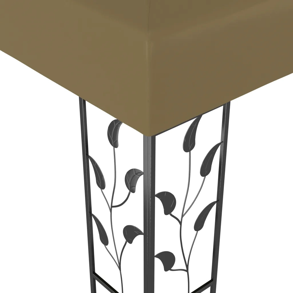 Gazebo | Pergolato 3x3 m Grigio Talpa 180 g/m2