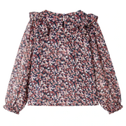 Camicia da Bambina a Maniche Lunghe Rosa Scuro 104