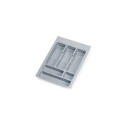 Contenitori per cassetti da cucina Recycle con coperchio anti-odore, Altezza 266, 1x15 lt, Grigio antracite Tecnoplast..