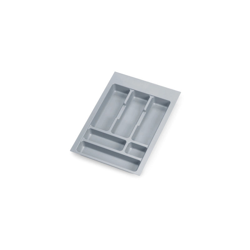 Contenitori per cassetti da cucina Recycle con coperchio anti-odore, Altezza 266, 1x15 lt, Grigio antracite Tecnoplast..