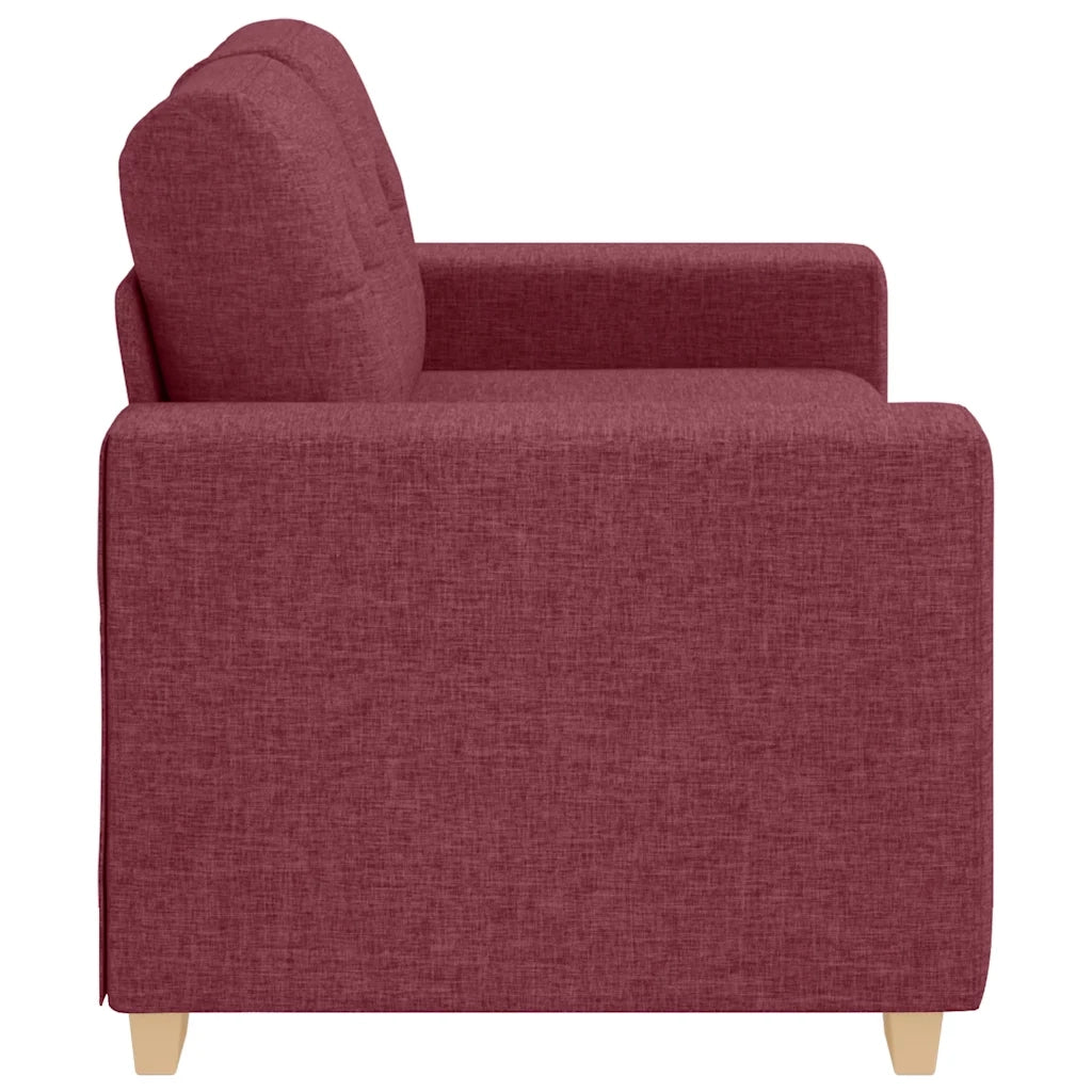 Divano Divanetto-Sofa Rosso Vino 120 cm in Tessuto