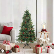 Albero di Natale Artificiale con Rami Pieghevoli Verde 150 cm 42019302