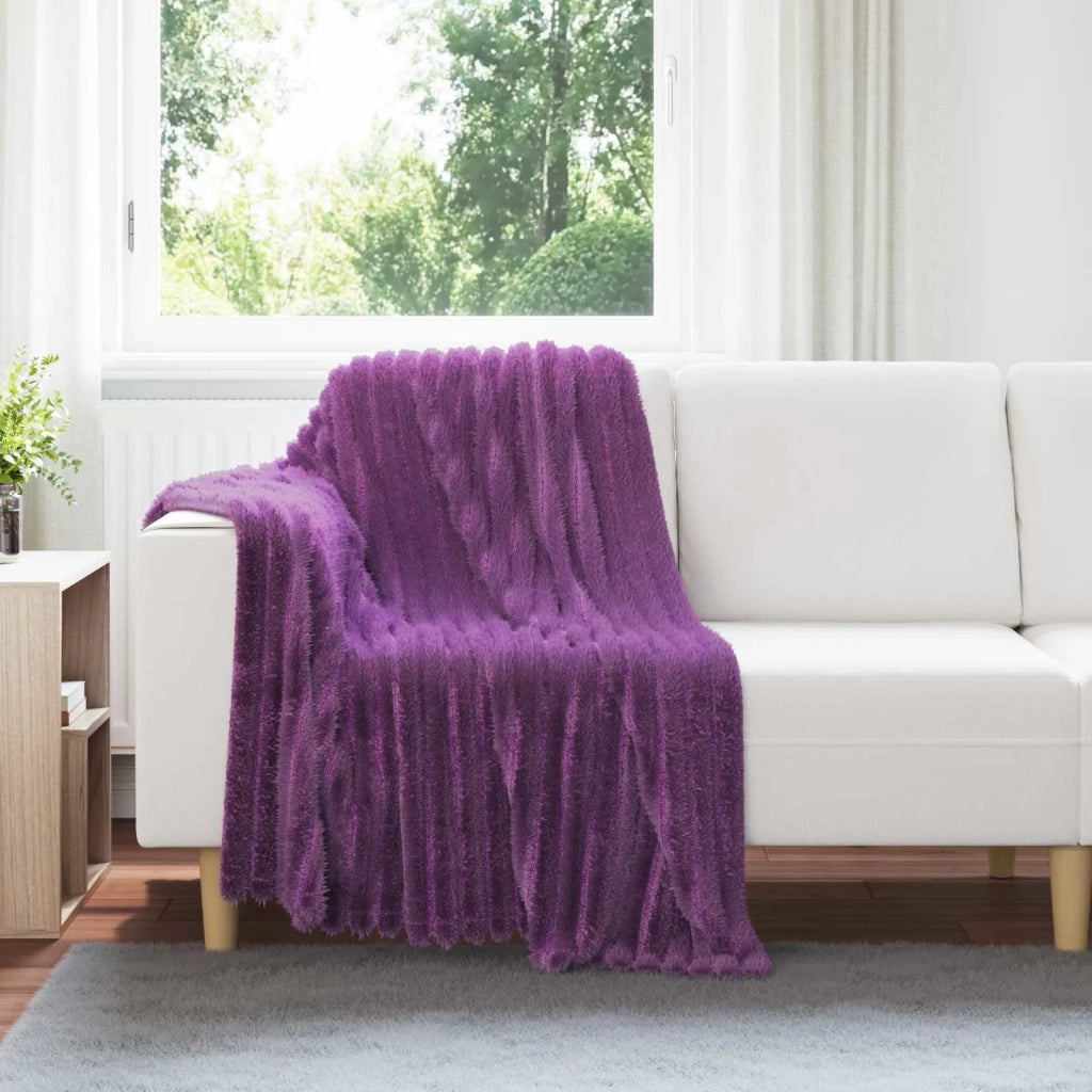 Coperta Viola 150 x 130 cm Panno 42016857