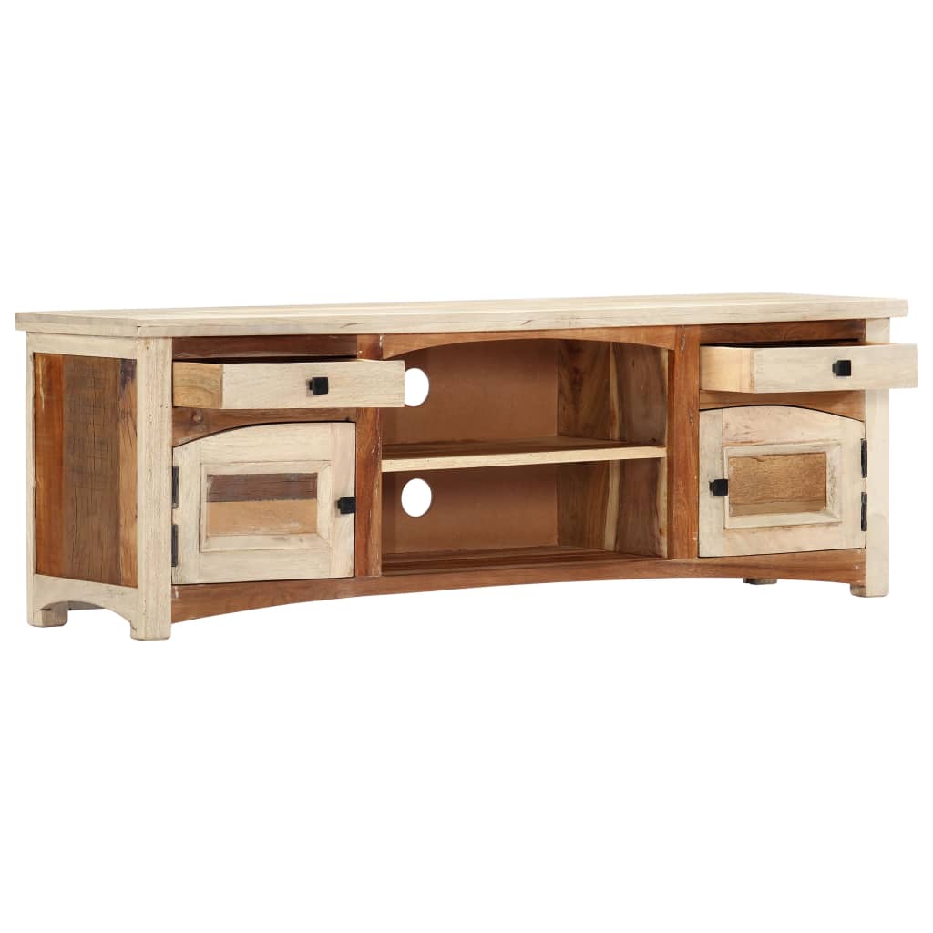 Mobile Porta TV-Mobile per TV-Credenza TV 120x30x40 cm in Legno Massello di Recupero 555474